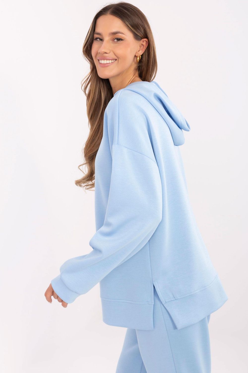 Bluza Damska Model DHJ-BL-20510.68 Light Blue - Italy Moda207036 - Niebieski - obrazek 2
