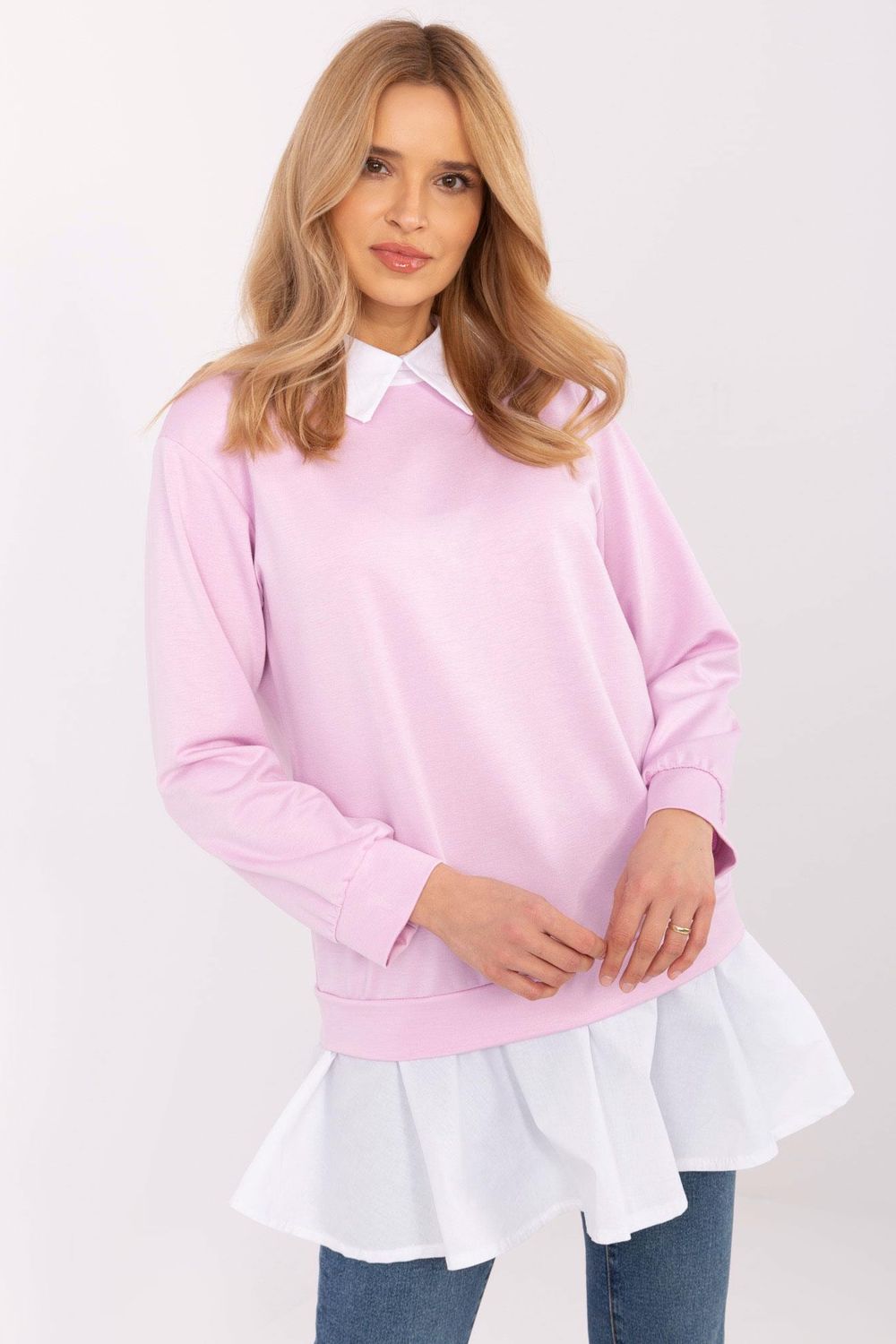 Bluzka Model MI-BZ-A5997.49 Light Violet - Italy Moda208153 - Fioletowy