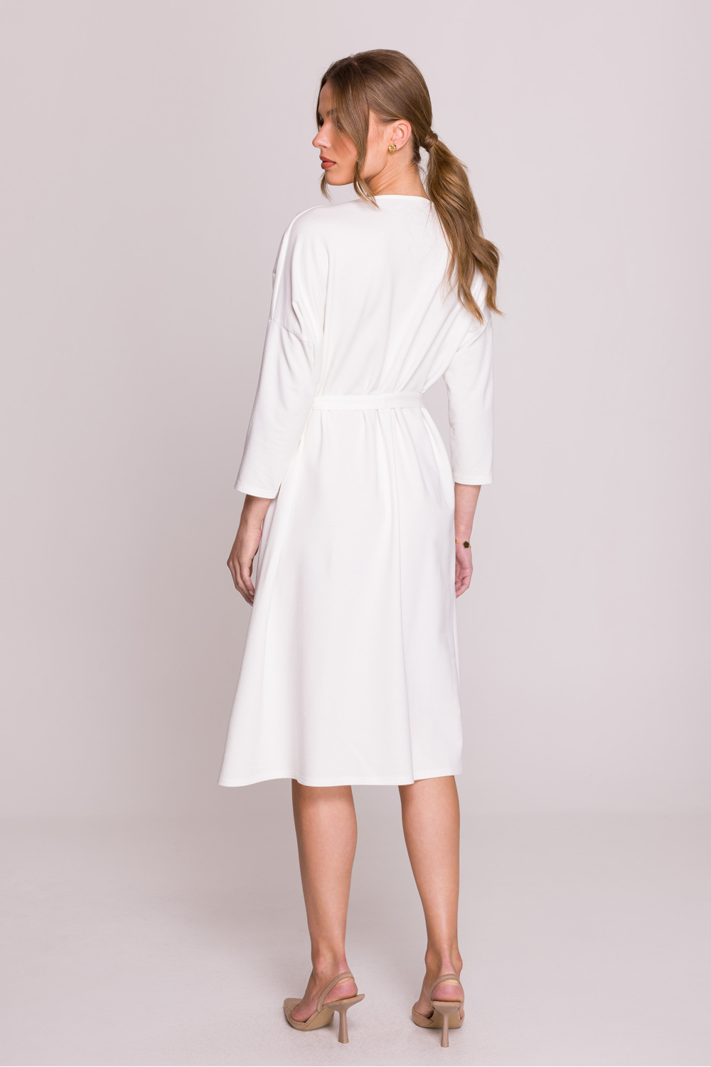 Sukienka Model S403 Ecru - Stylove209089 - Beżowy - obrazek 3