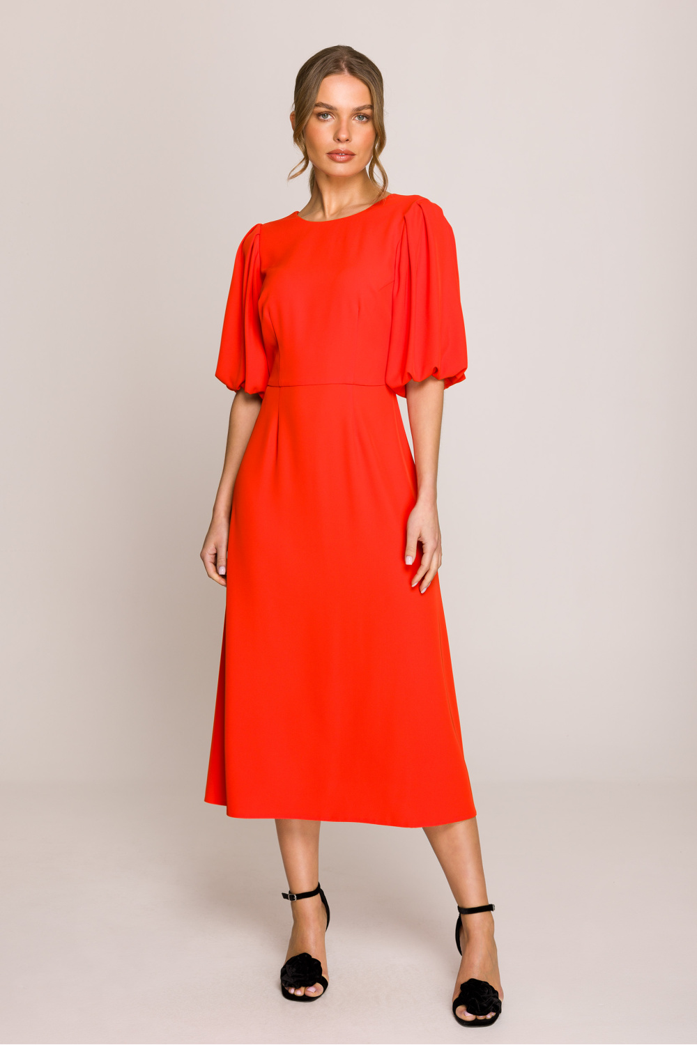 Sukienka Model S399 Coral - Stylove209102 - Czerwony