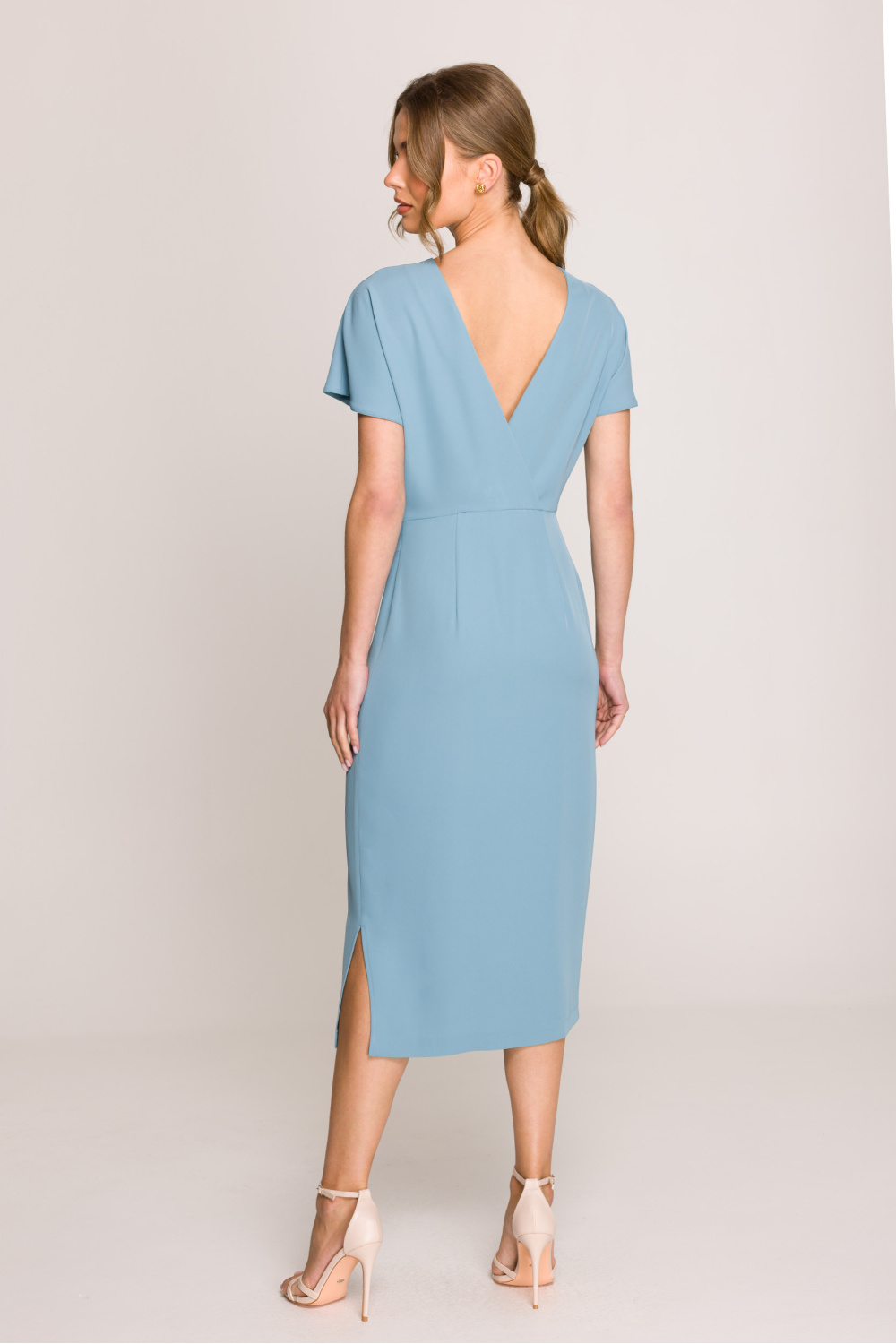 Sukienka Model S398 Cold Blue - Stylove209104 - Niebieski - obrazek 2