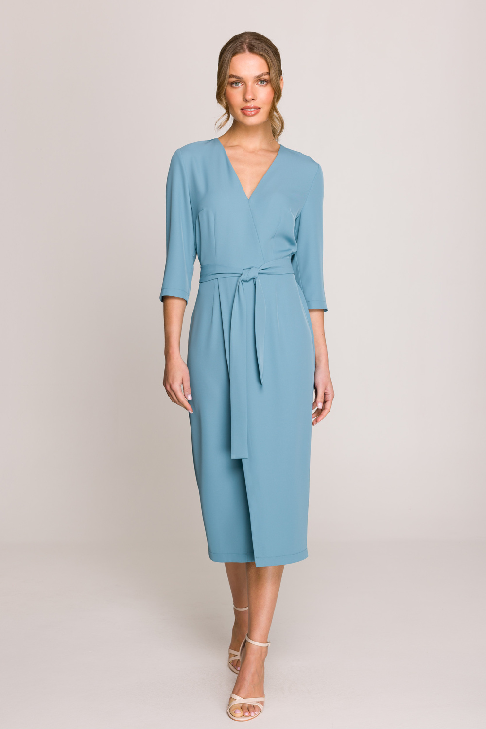 Sukienka Model S396 Cold Blue - Stylove209115 - Niebieski - obrazek 2