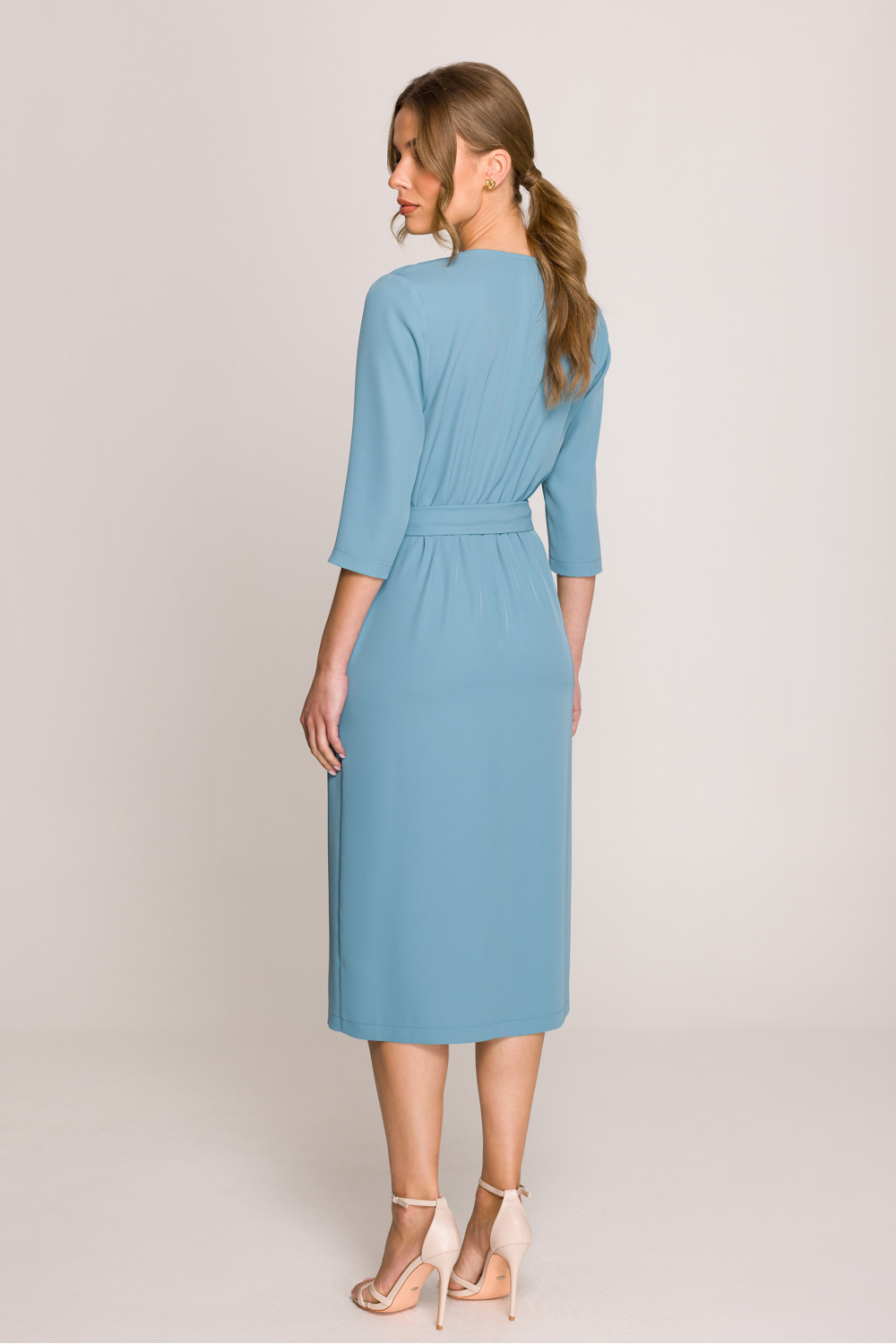 Sukienka Model S396 Cold Blue - Stylove209115 - Niebieski - obrazek 3