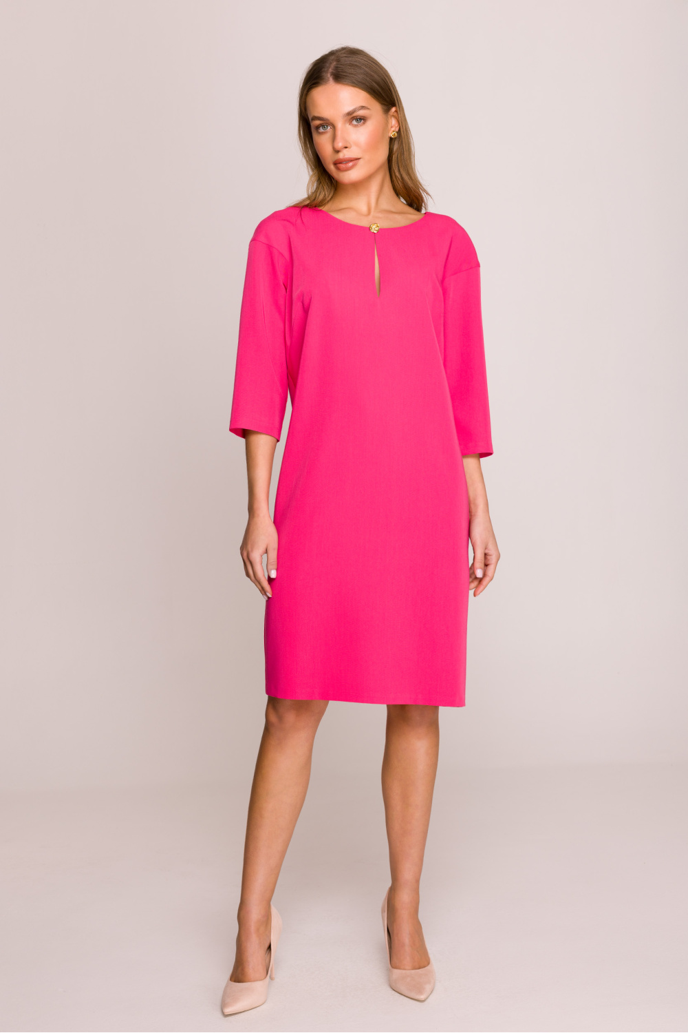 Sukienka Model S394 Pink - Stylove209127 - Różowy