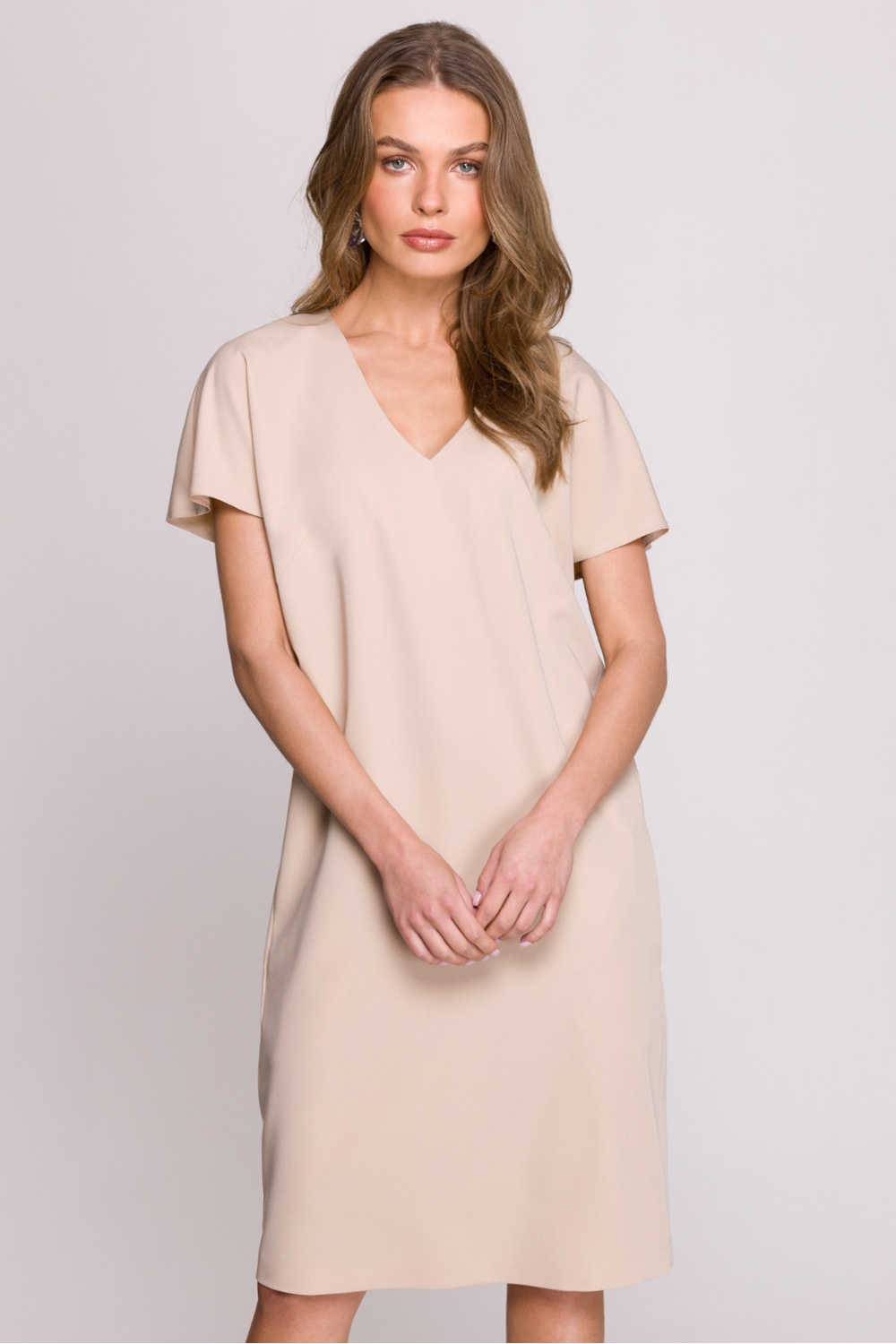 Sukienka Model S392 Beige - Stylove209147 - Beżowy