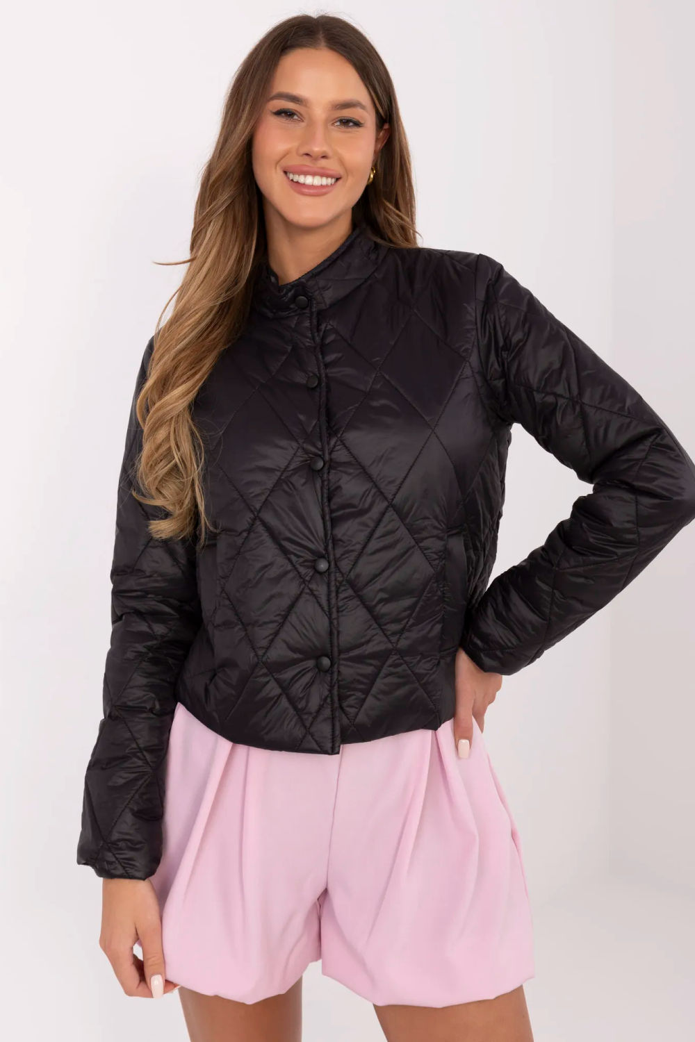 Kurtka Damska Model MI-KR-88366.73P Black - Italy Moda209165 - Czarny