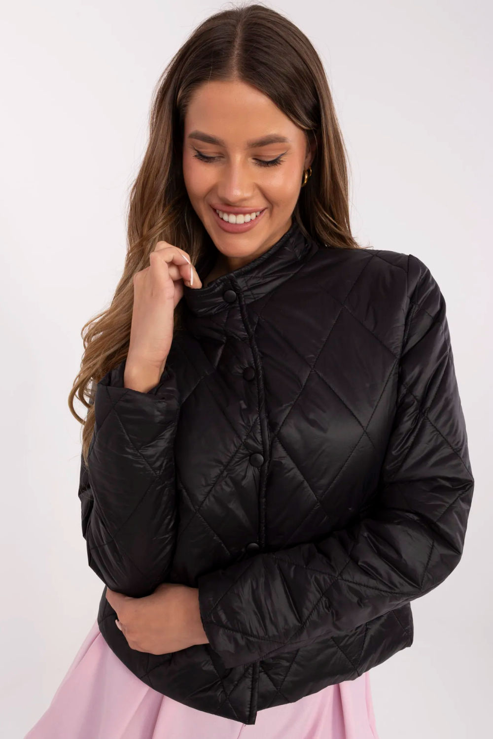 Kurtka Damska Model MI-KR-88366.73P Black - Italy Moda209165 - Czarny - obrazek 2