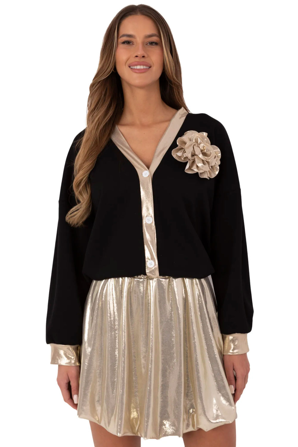Spódnica Model MI-SD-2713605.70 Gold - Italy Moda209177 - Żółty