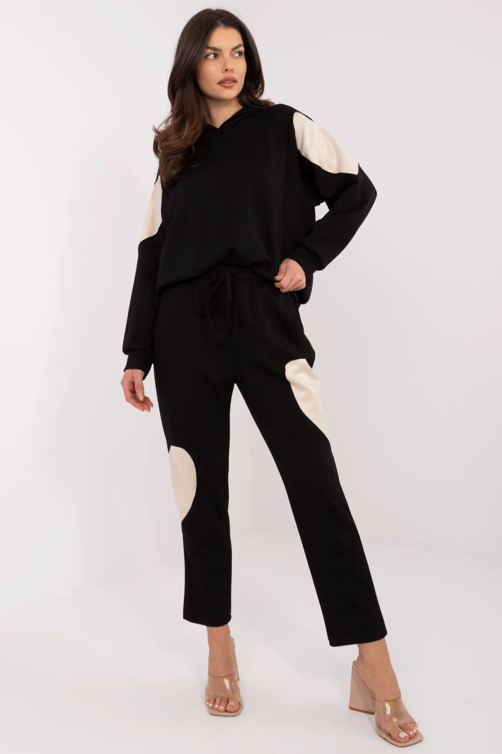 Spodnie Komplet Model MI-KMPL-M6156.98 Black - Italy Moda209203 - Czarny