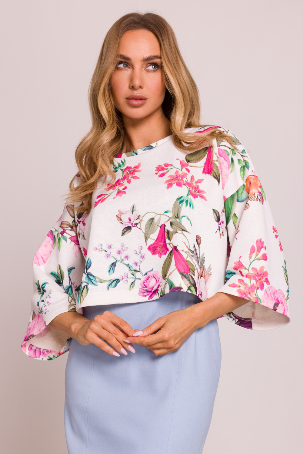 Bluzka Model MOE844 Model 2 - Moe209286 - Wielokolorowy