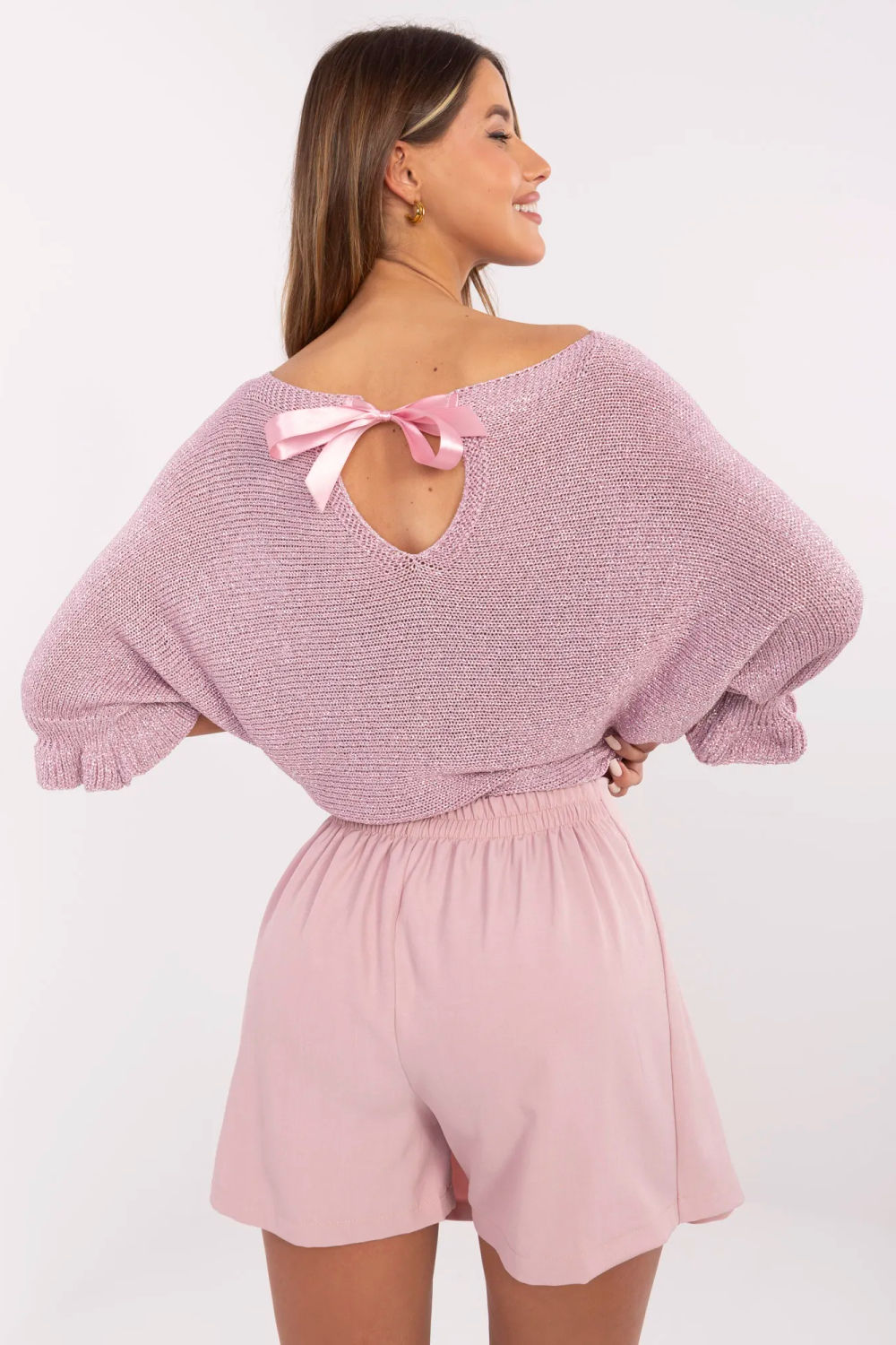 Spodnie Spódnicospodenki Model MI-SD-88662.92 Light Pink - Italy Moda209511 - Różowy - obrazek 3