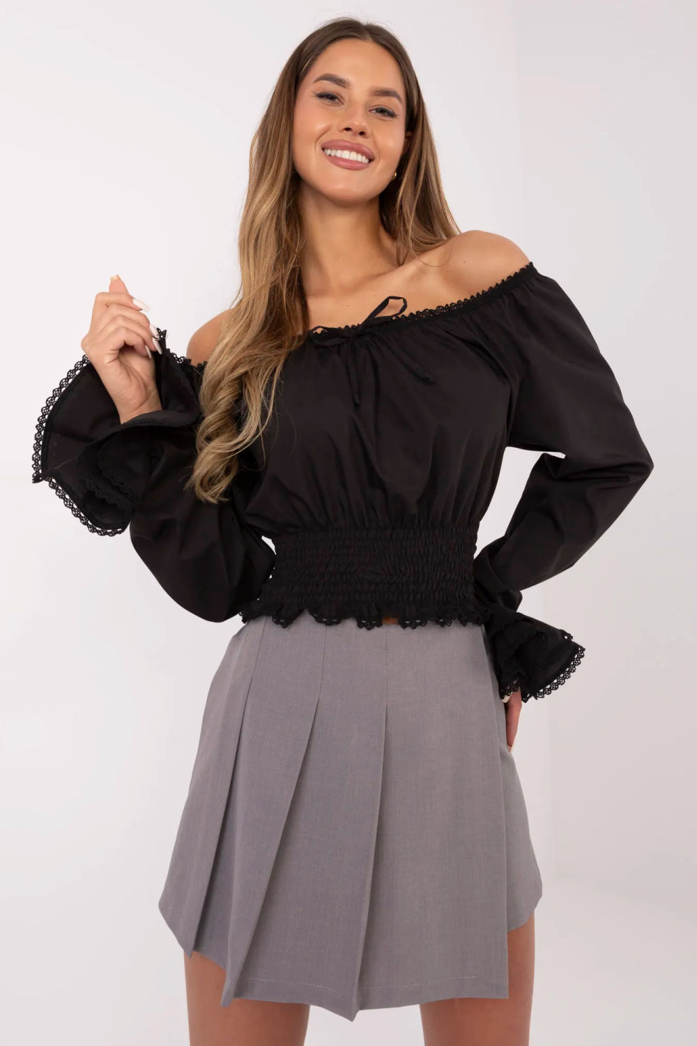 Spodnie Spódnicospodenki Model MI-SD-88662.92 Grey - Italy Moda209514 - Szary