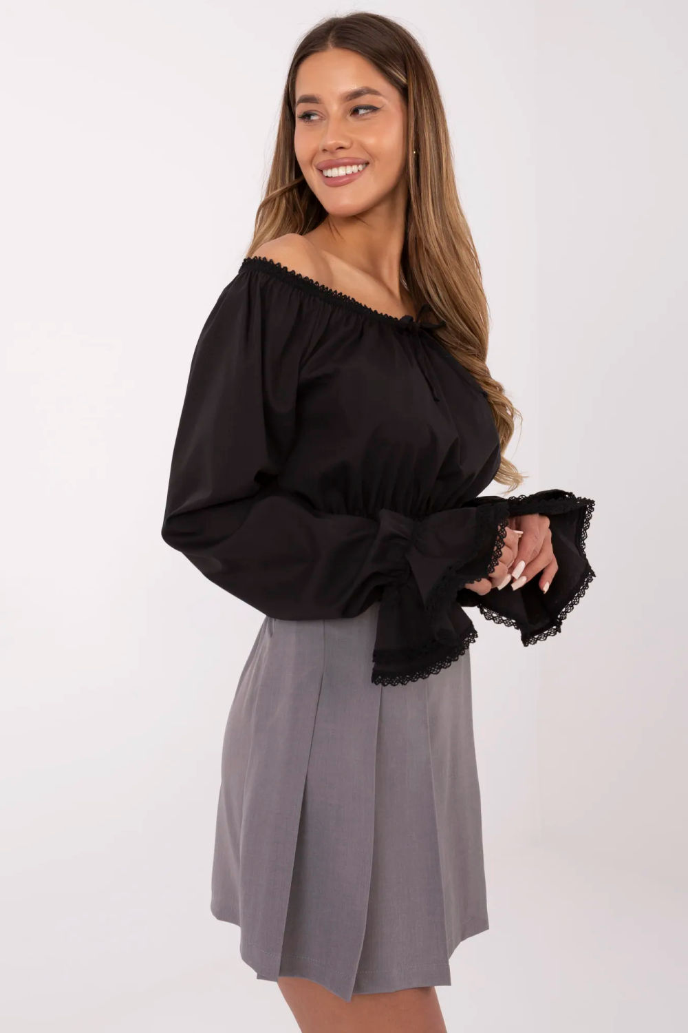 Spodnie Spódnicospodenki Model MI-SD-88662.92 Grey - Italy Moda209514 - Szary - obrazek 2