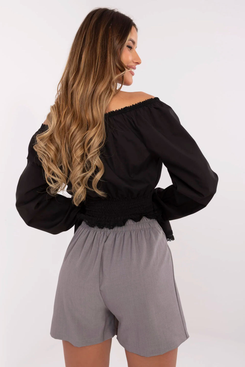 Spodnie Spódnicospodenki Model MI-SD-88662.92 Grey - Italy Moda209514 - Szary - obrazek 3