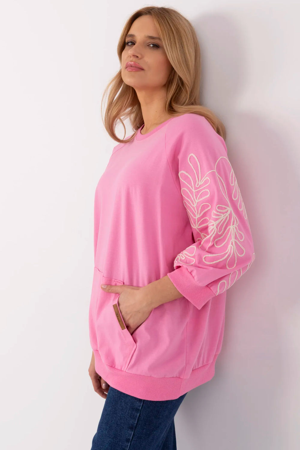 Bluza Damska Model RV-BZ-A367.26 Pink - Relevance209846 - Różowy - obrazek 2