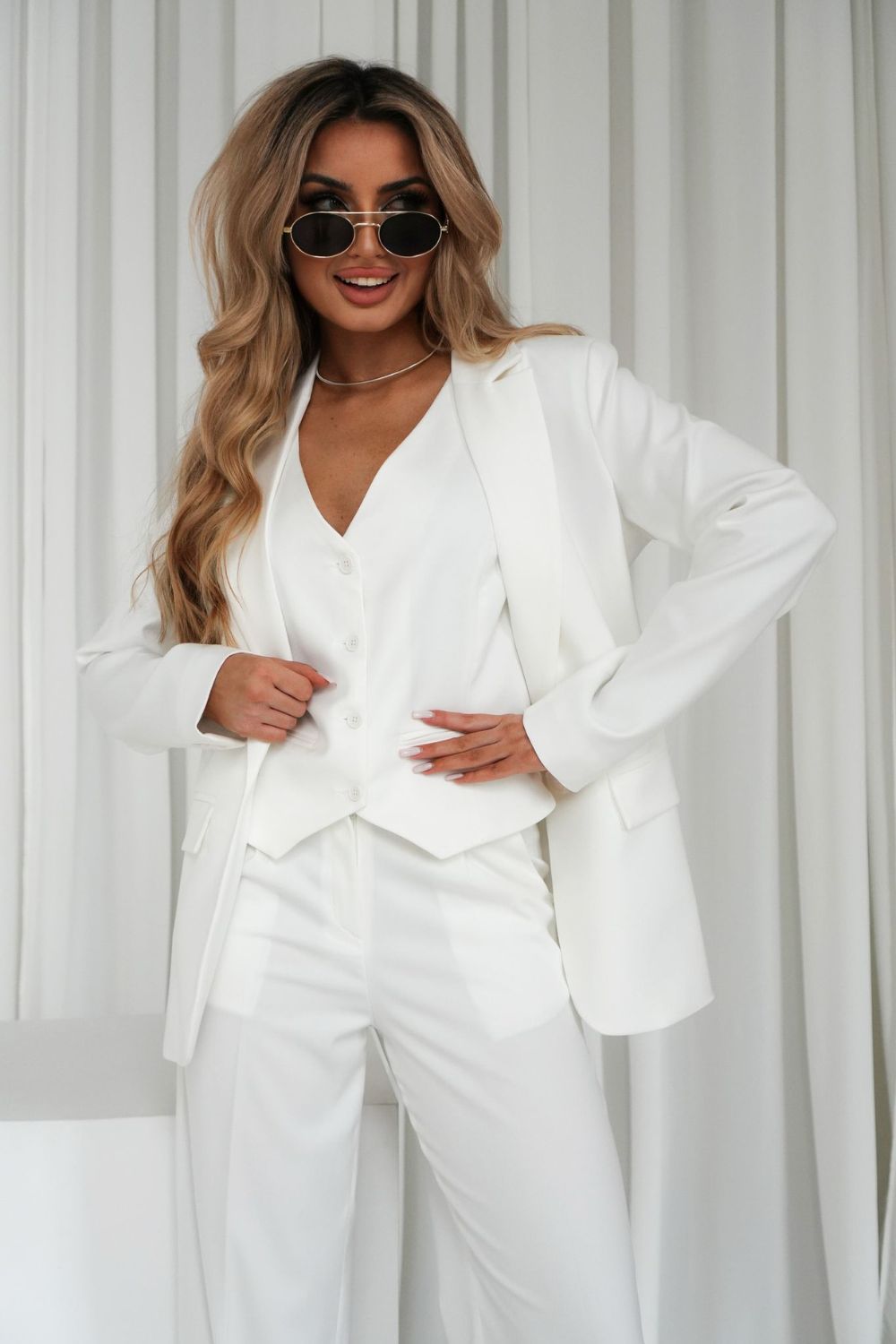 Marynarka Model 11 Ecru - Cabba210721 - Beżowy