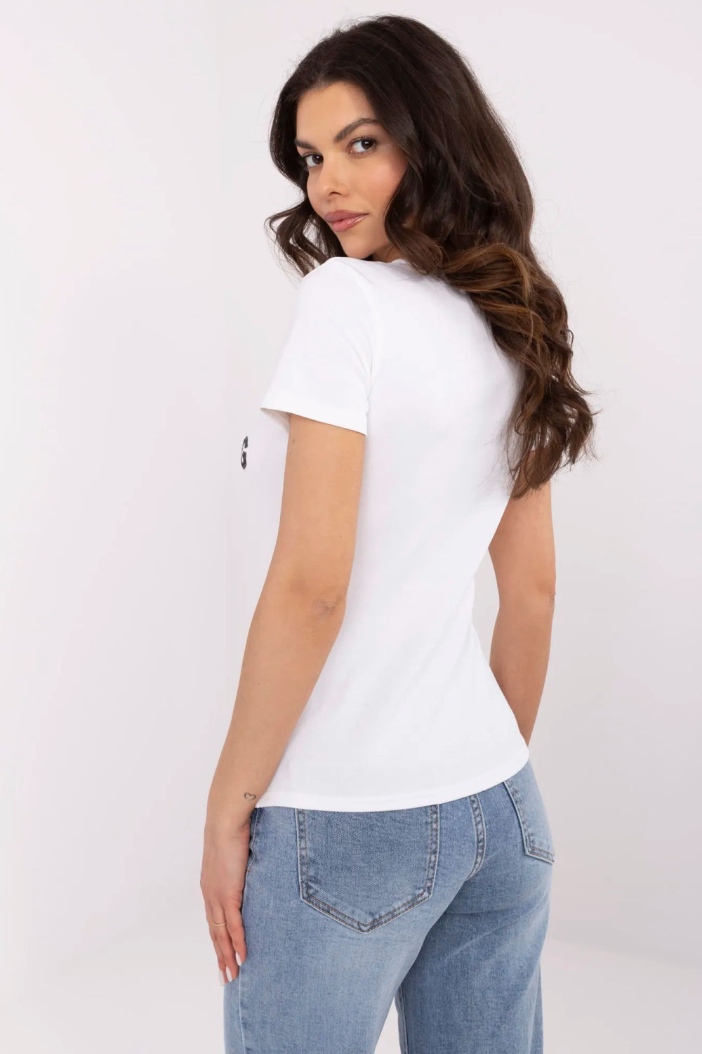 Tshirt Damski Model NM-TS-JX-09328.65P White/Blue - NM210873 - Biały - obrazek 3