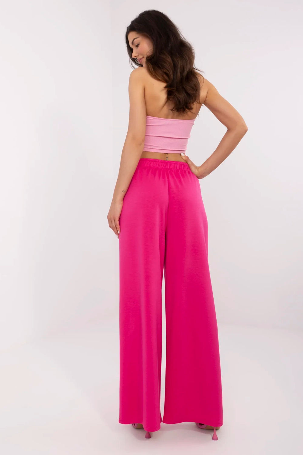 Spodnie Dresowe Model DHJ-SP-19617.62P Fuksja - Italy Moda210951 - Różowy - obrazek 3