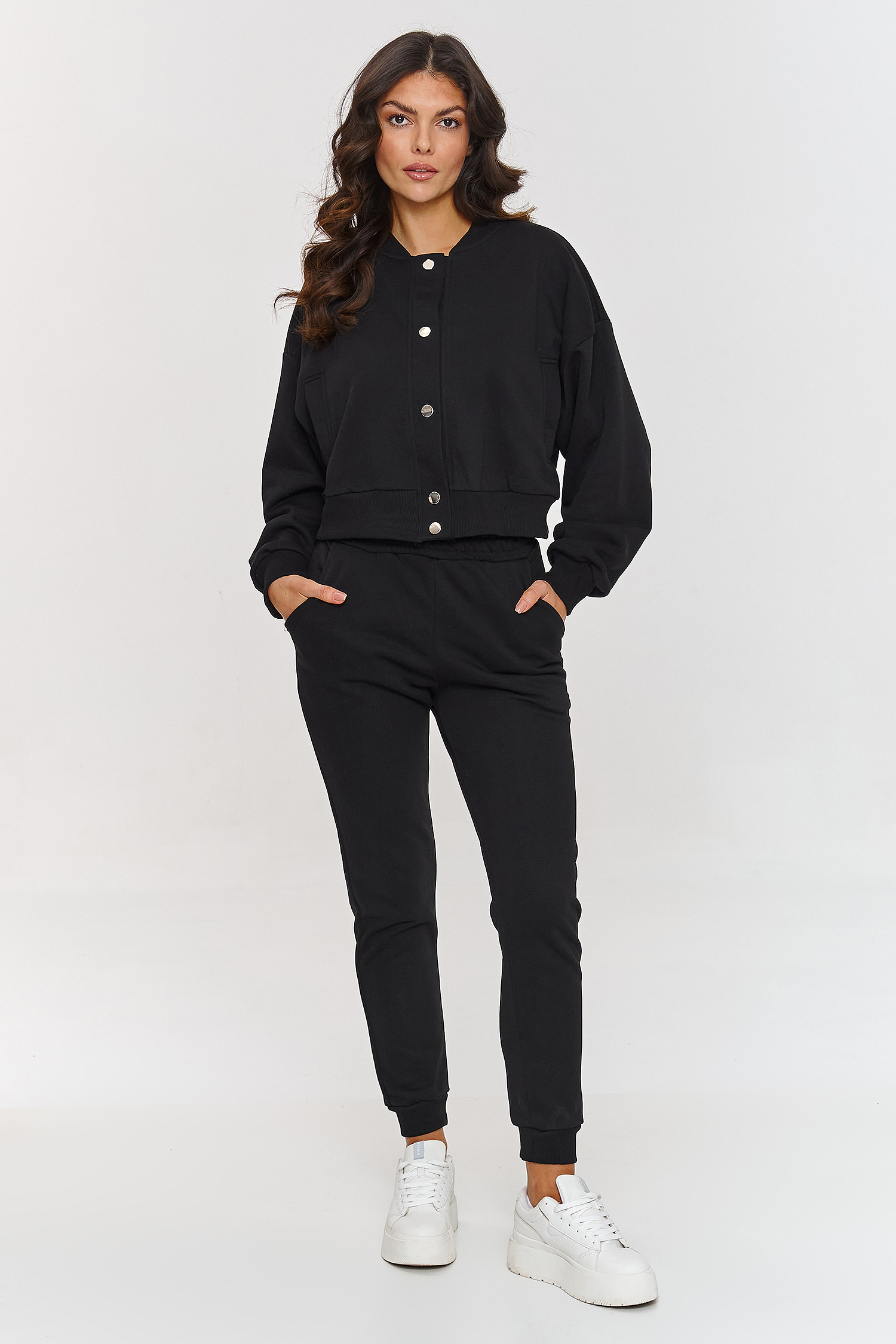 Spodnie Komplet Model A11 Black - Makadamia209598 - Czarny