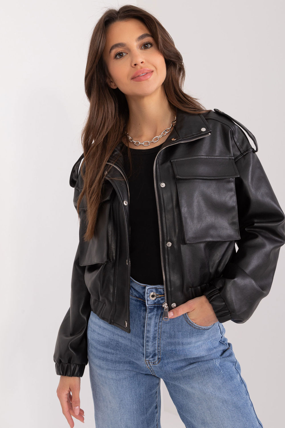 Kurtka Damska Model NM-KR-DA-0937.07 Black - NM211185 - Czarny