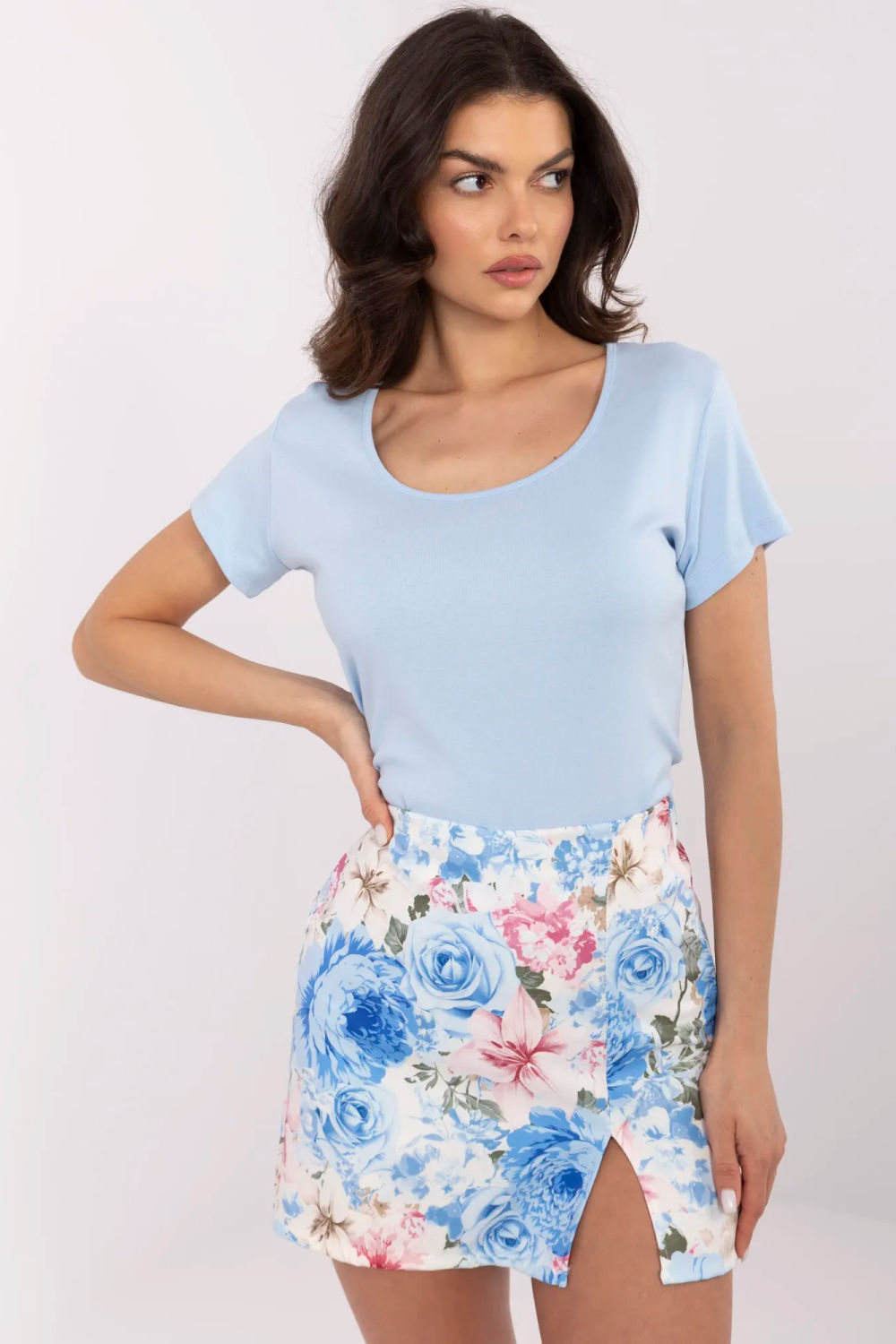 Tshirt Damski Model RV-TS-A557.66P Light Blue - Relevance211190 - Niebieski - obrazek 2