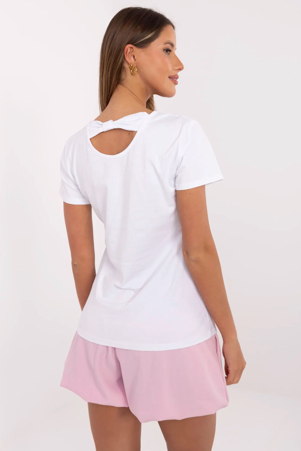 Tshirt Damski Model NM-TS-NG25285.74P White/Pink - NM211465 - Biały - obrazek 3