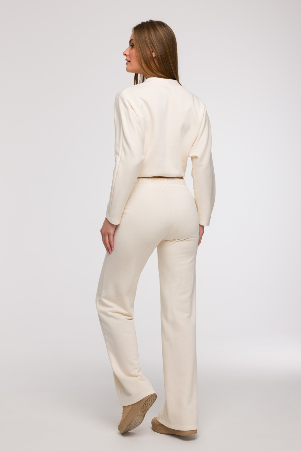 Spodnie Dresowe Model B296 Wanilia - BeWear211508 - Beżowy - obrazek 2