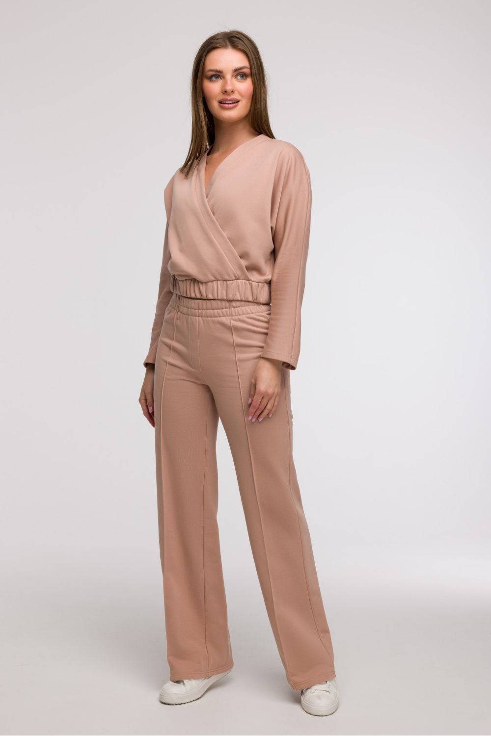 Spodnie Dresowe Model B296 Mocca - BeWear211509 - Beżowy