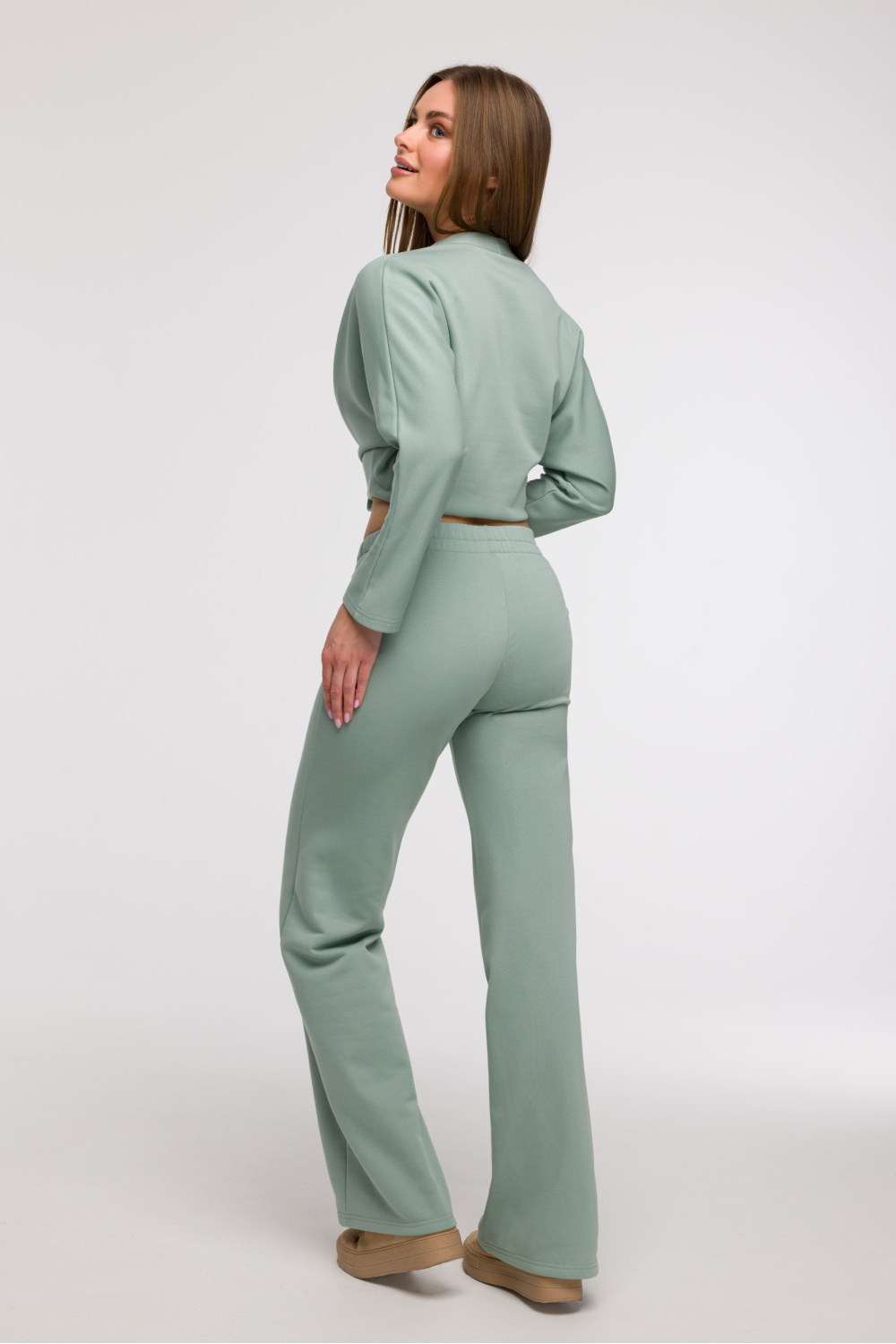 Spodnie Dresowe Model B296 Mint - BeWear211510 - Zielony - obrazek 2