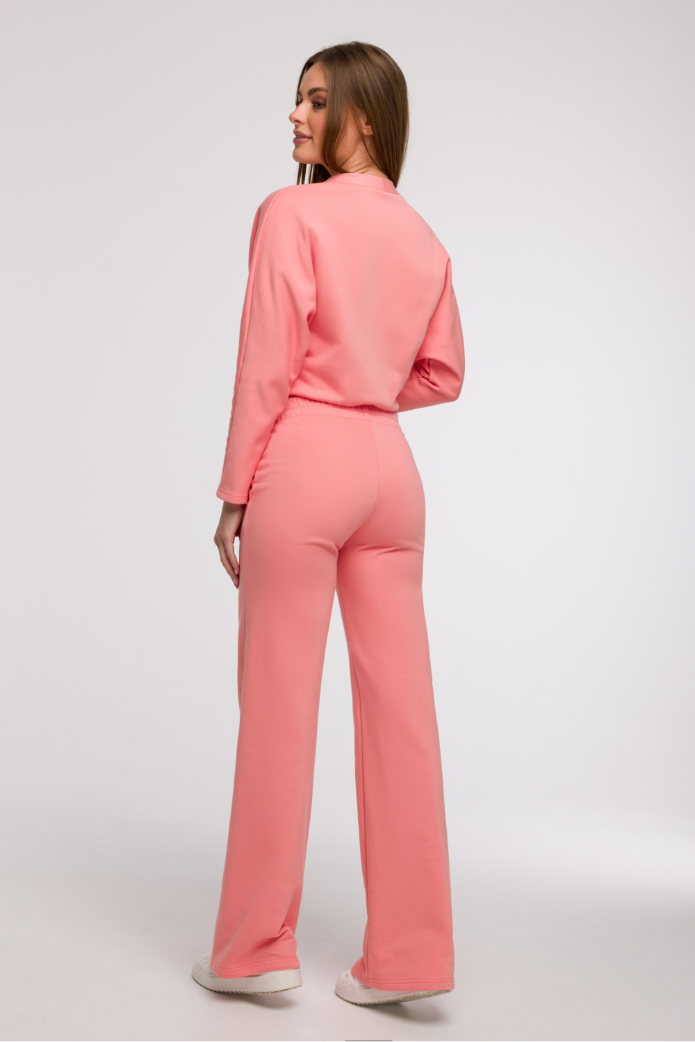 Spodnie Dresowe Model B296 Coral - BeWear211511 - Różowy - obrazek 2