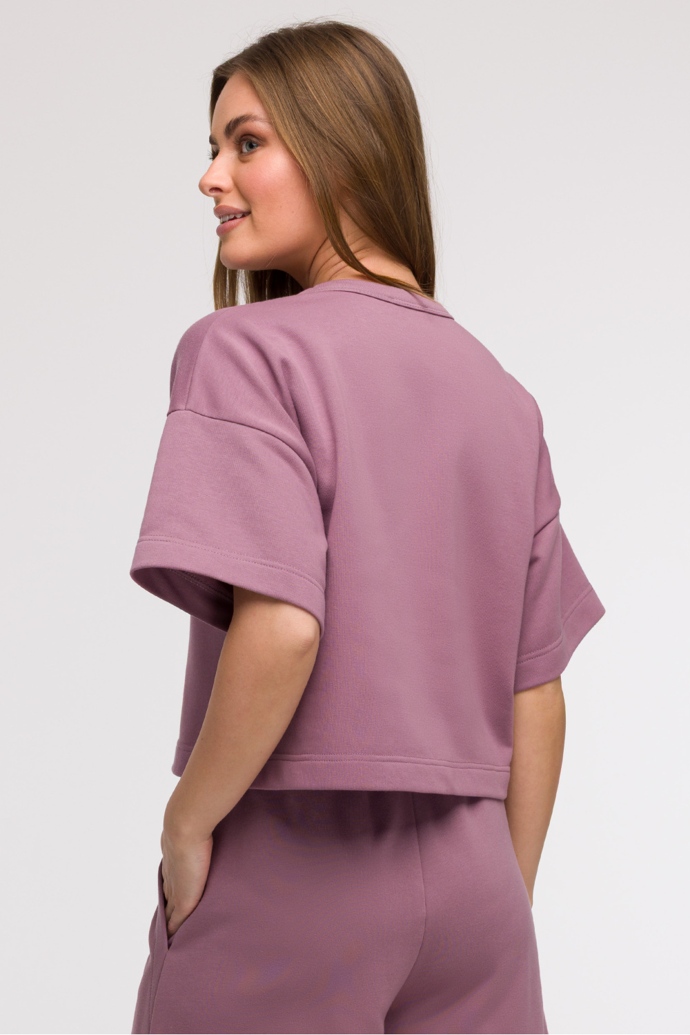 Bluza Damska Model B294 Wrzos - BeWear211519 - Fioletowy - obrazek 3