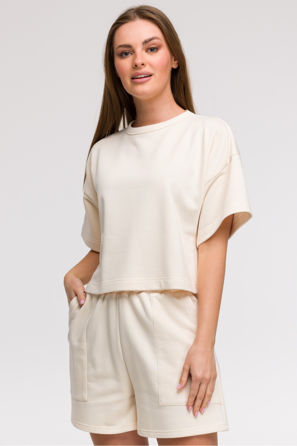 Bluza Damska Model B294 Wanilia - BeWear211520 - Beżowy