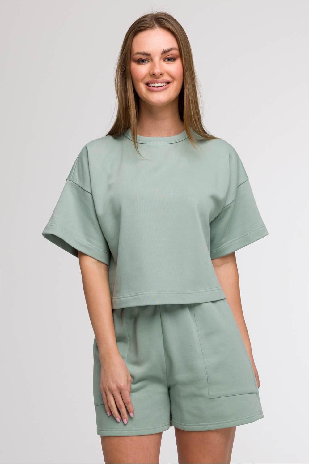 Bluza Damska Model B294 Mint - BeWear211522 - Zielony