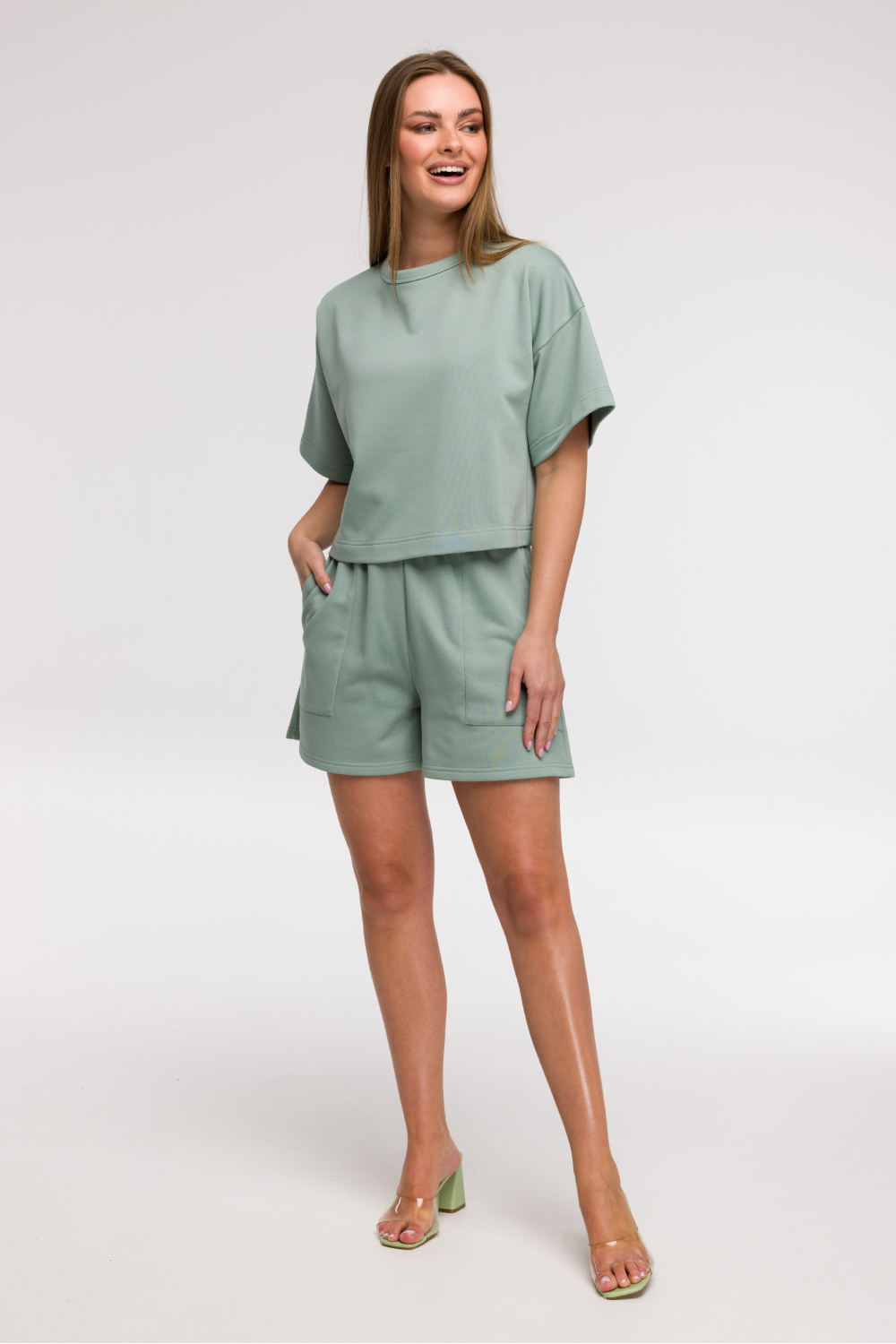 Bluza Damska Model B294 Mint - BeWear211522 - Zielony - obrazek 2