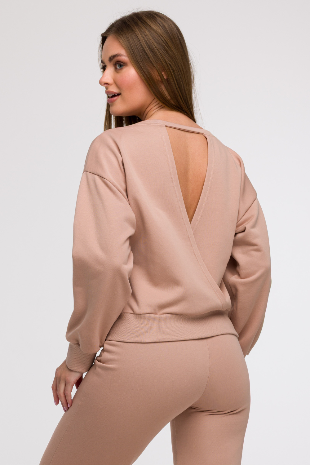 Bluza Damska Model B293 Mocca - BeWear211527 - Beżowy - obrazek 3