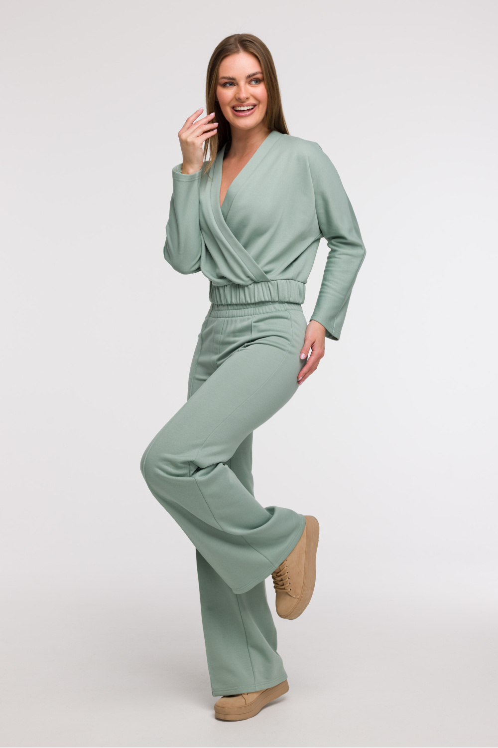 Bluza Damska Model B292 Mint - BeWear211533 - Zielony - obrazek 2