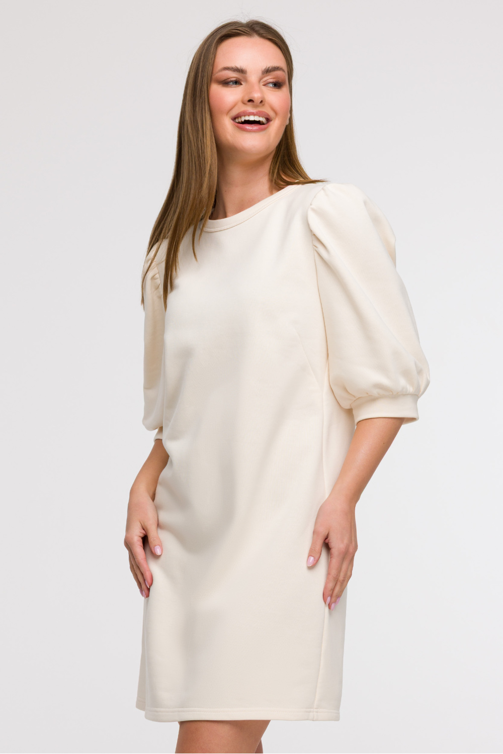 Sukienka Model B291 Wanilia - BeWear211536 - Beżowy