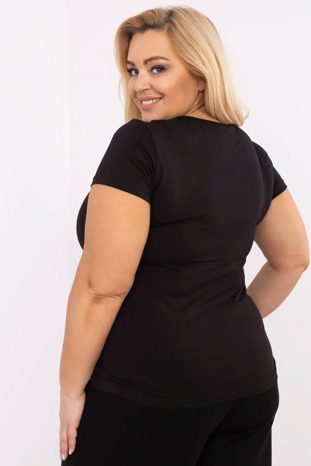 Tshirt Damski Model RV-TS-A556.03 Black - Relevance211764 - Czarny - obrazek 3