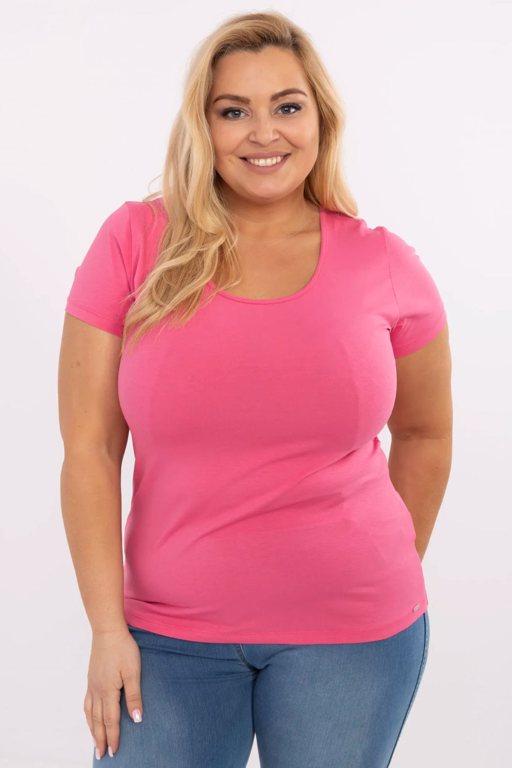 Tshirt Damski Model RV-TS-A556.03 Dark Pink - Relevance211768 - Różowy
