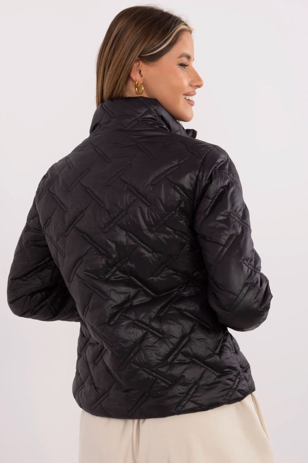 Kurtka Damska Model MI-KR-88625.12 Black - Italy Moda211822 - Czarny - obrazek 3