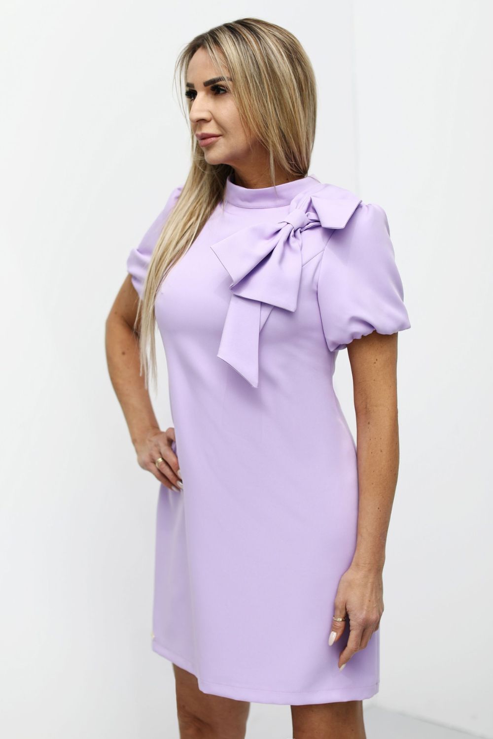 Sukienka Model Bessie Wrzos - Jersa212170 - Fioletowy