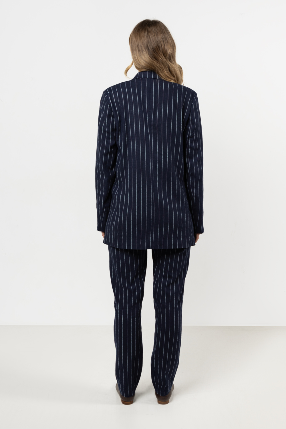 Spodnie Damskie Model A726 Navy - awama212184 - Granatowy - obrazek 3