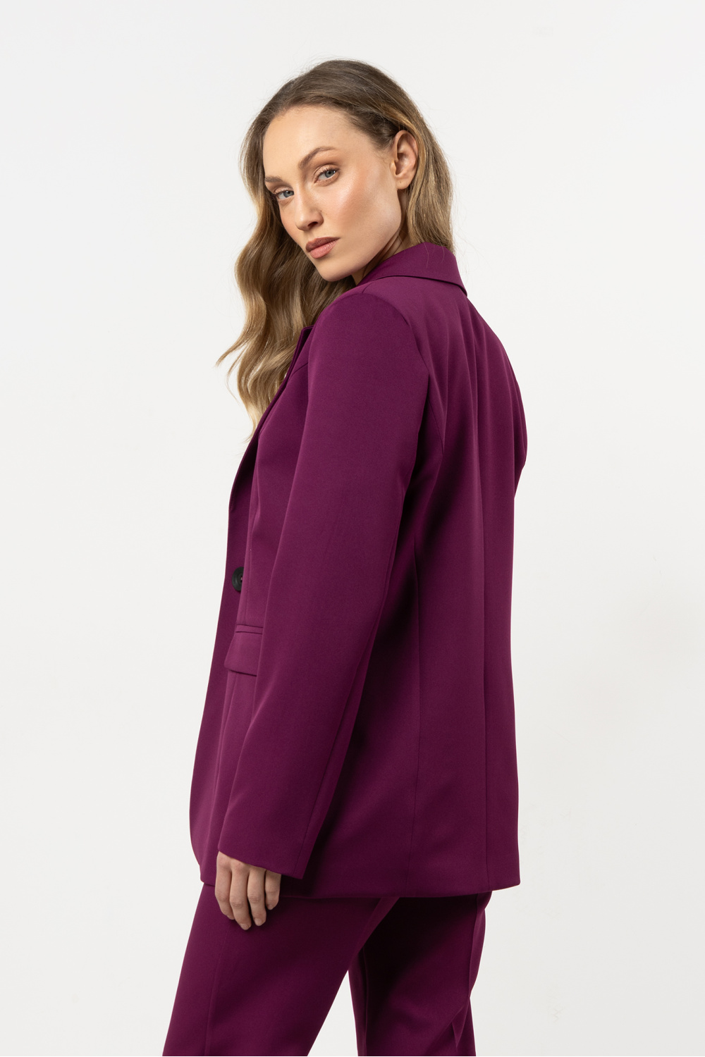 Marynarka Model A714 Plum - awama212216 - Fioletowy - obrazek 3