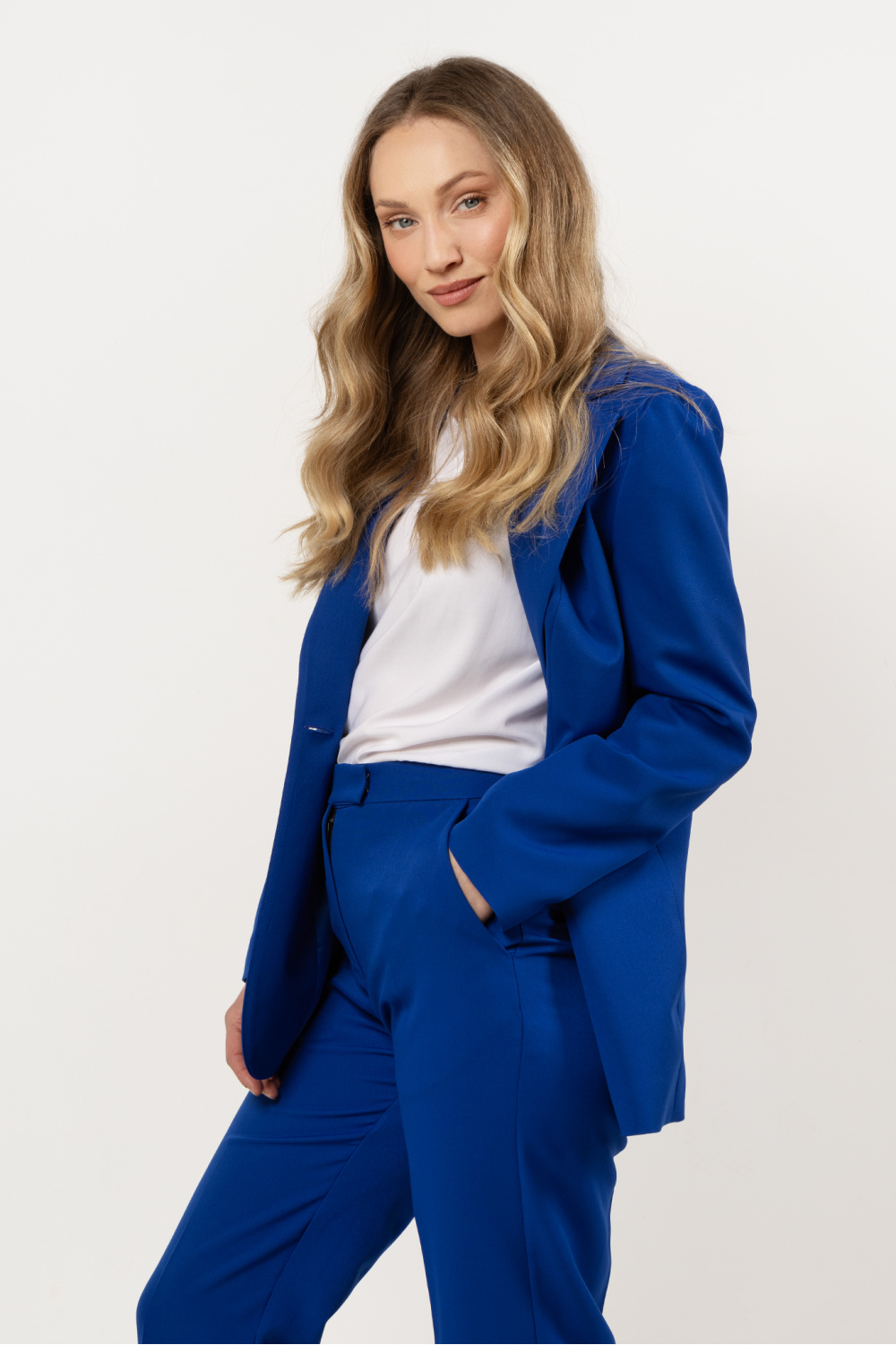 Marynarka Model A714 Blue - awama212219 - Niebieski