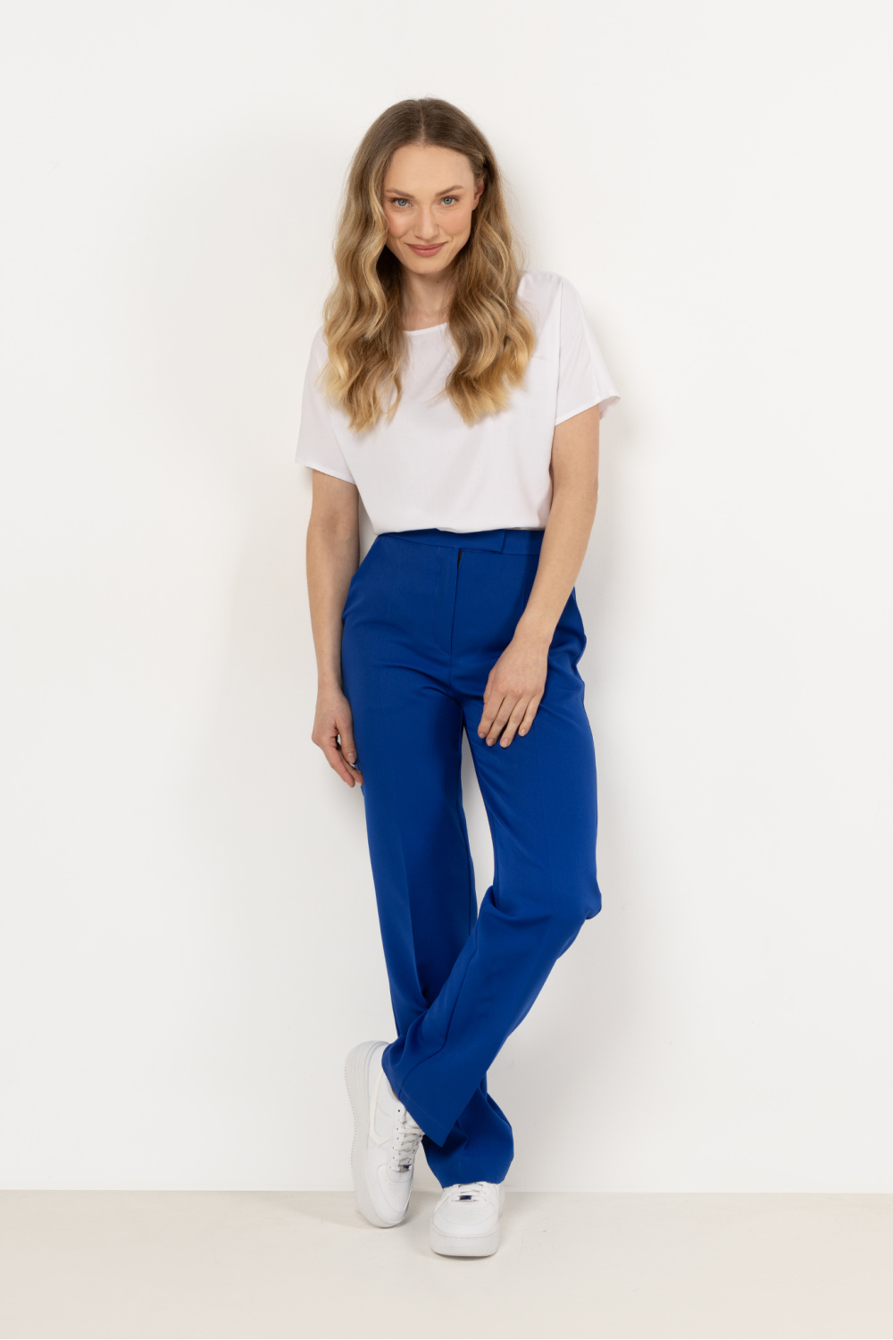 Spodnie Damskie Model A713 Blue - awama212222 - Niebieski