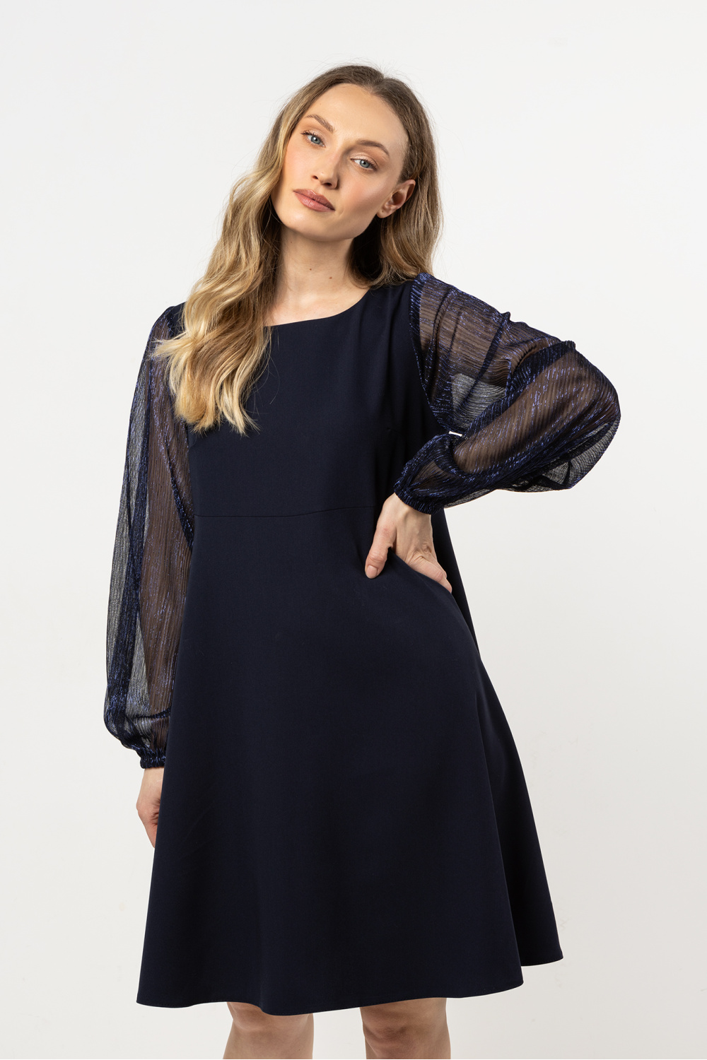 Sukienka Model A712 Navy - awama212224 - Granatowy