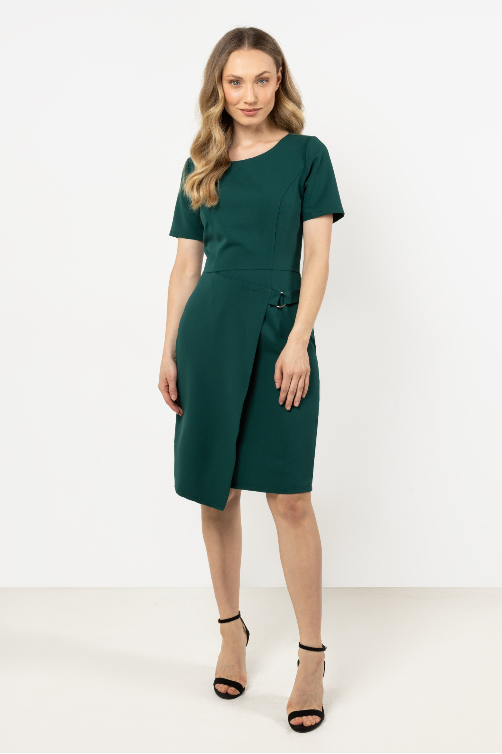 Sukienka Model A710 Bottle Green - awama212231 - Zielony - obrazek 2