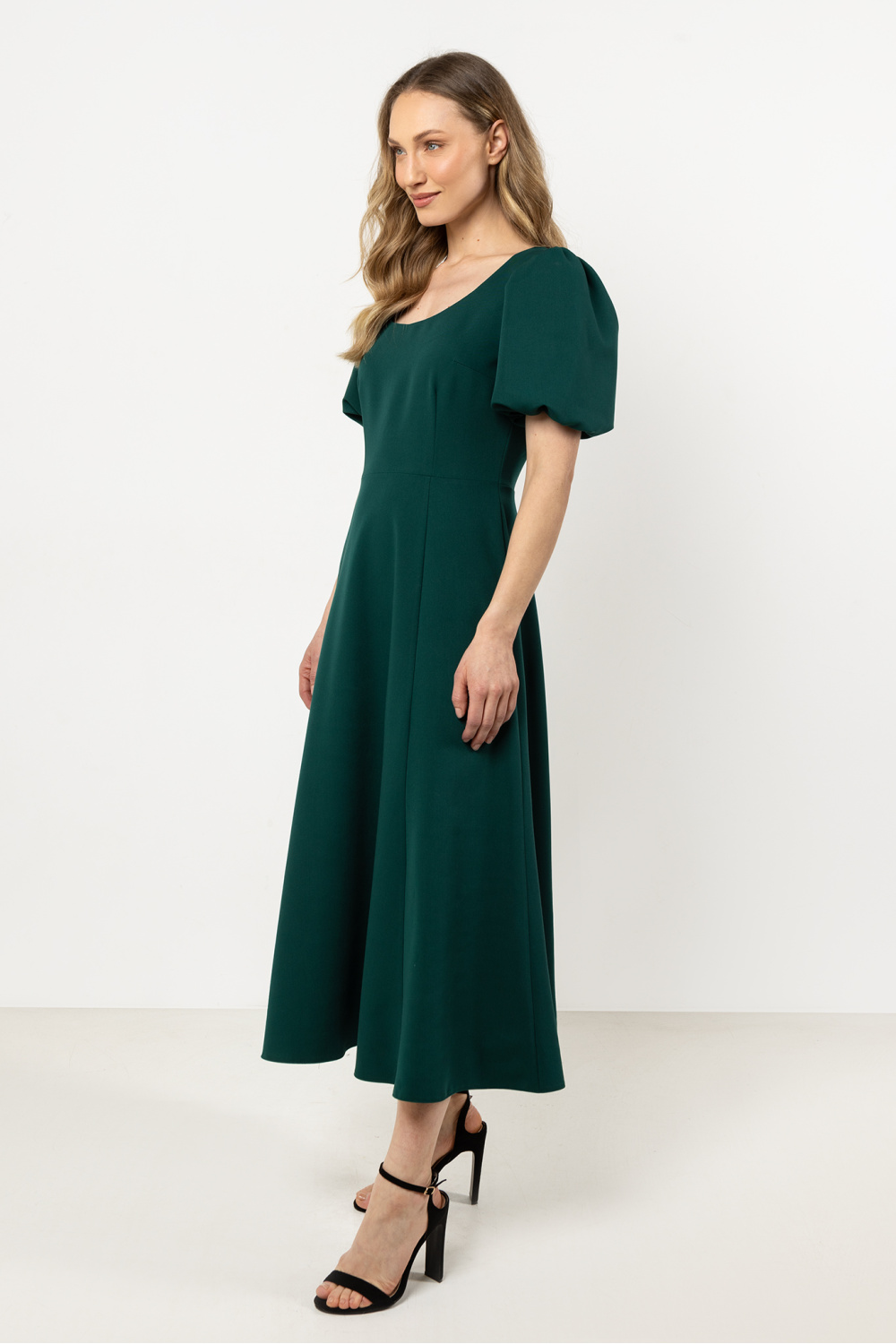 Sukienka Model A709 Bottle Green - awama212234 - Zielony - obrazek 2