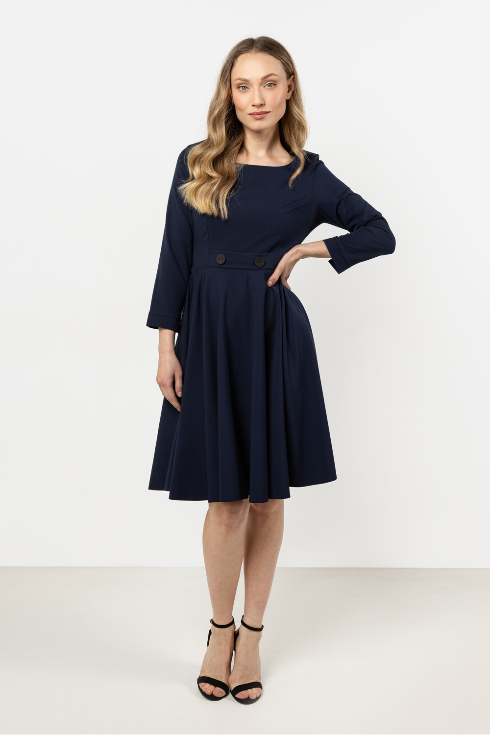 Sukienka Model A708 Navy - awama212238 - Granatowy