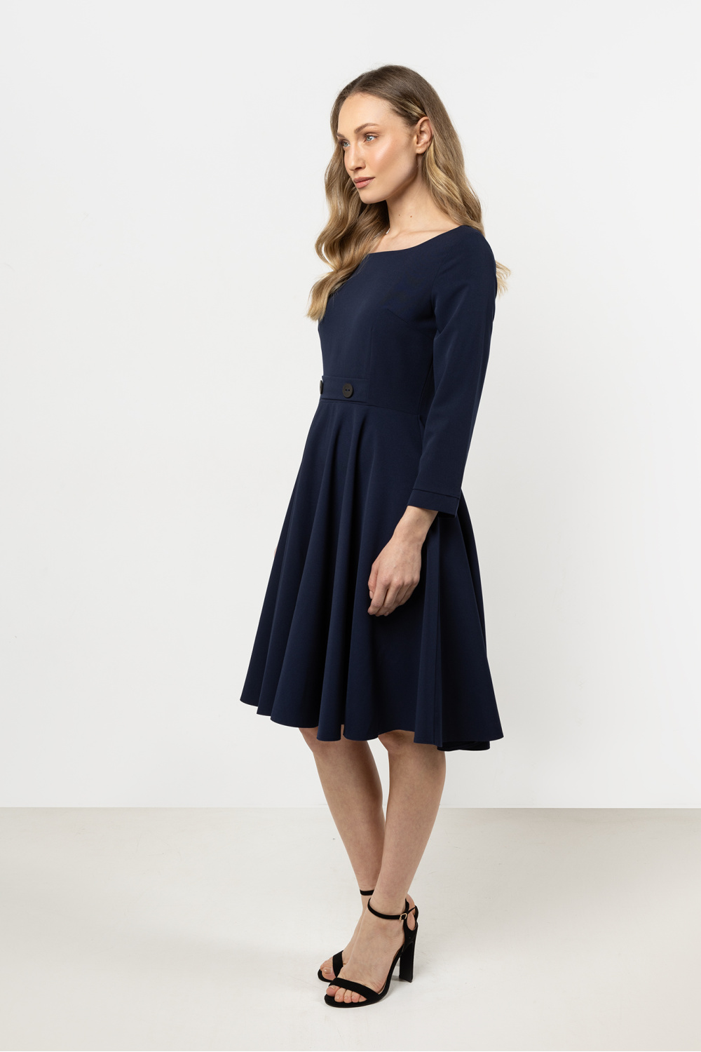 Sukienka Model A708 Navy - awama212238 - Granatowy - obrazek 2